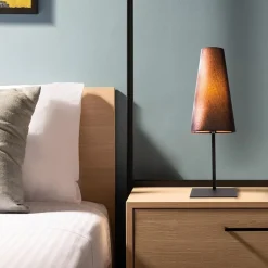 Mat zwarte tafellamp inclusief zwarte kap></noscript>Straluma