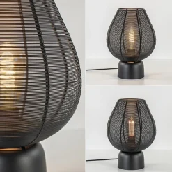 Mat zwarte tafellamp Suneko Light and Living></noscript>Straluma Discount