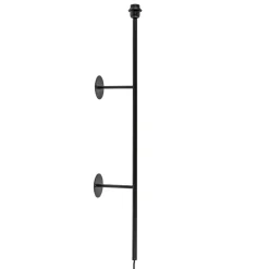 Mat zwarte wandlamp Soriano exclusief kap>Straluma Best