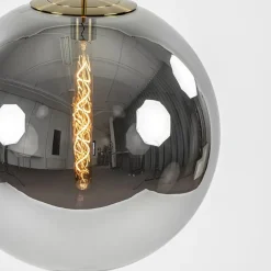 Medina hanglamp bol XL smoke glas met brons></noscript>Straluma New