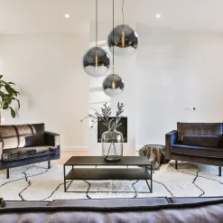 Medina hanglamp bol XL smoke glas met brons></noscript>Straluma New