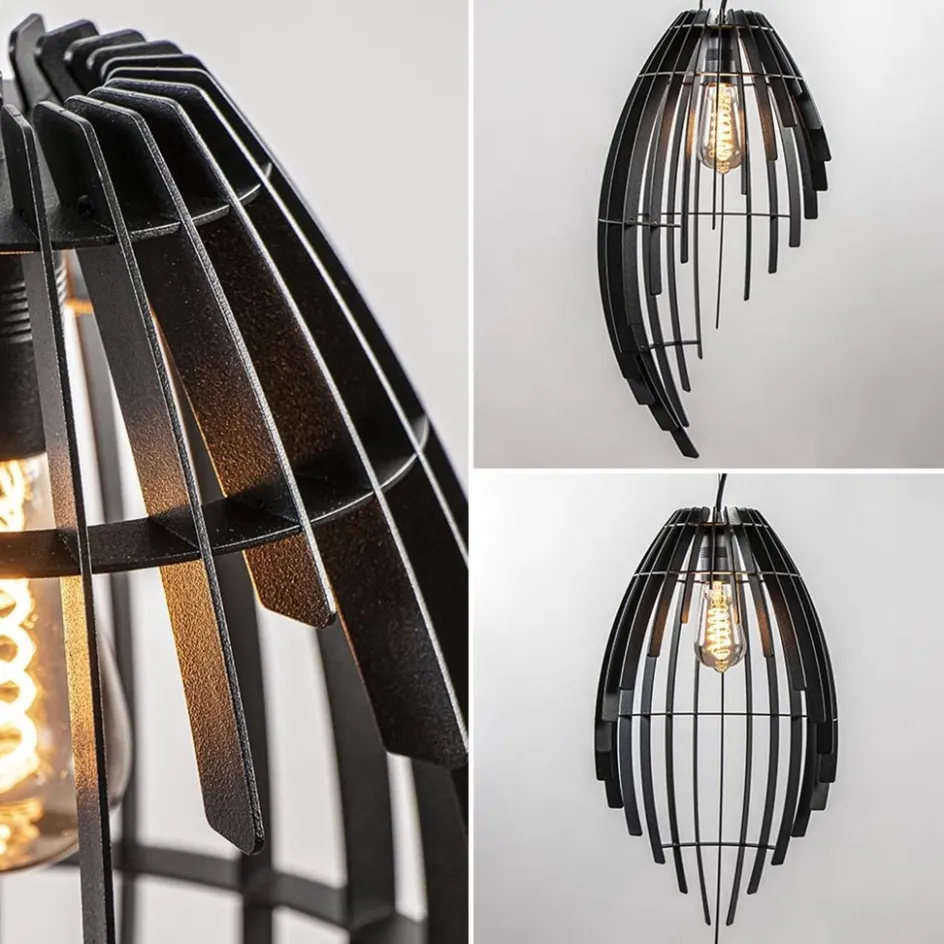 Metalen hanglamp mat zwart metaal>Straluma Hot