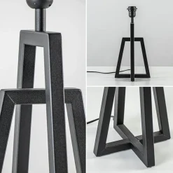 Metalen lampvoet mat zwart exclusief kap></noscript>Straluma Sale