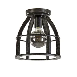 Metalen plafondlamp antiek zwart>Straluma Outlet