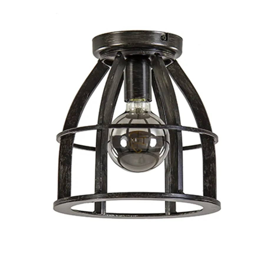 Metalen plafondlamp antiek zwart>Straluma Outlet