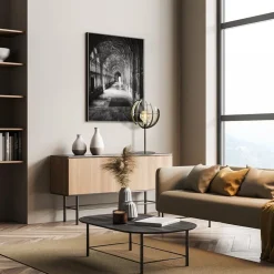 Metalen tafellamp Terra met oud messing afwerking></noscript>Straluma Sale