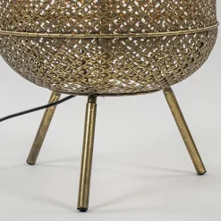 Metalen vloerlamp Oosterse lantaarn goud></noscript>Straluma Sale