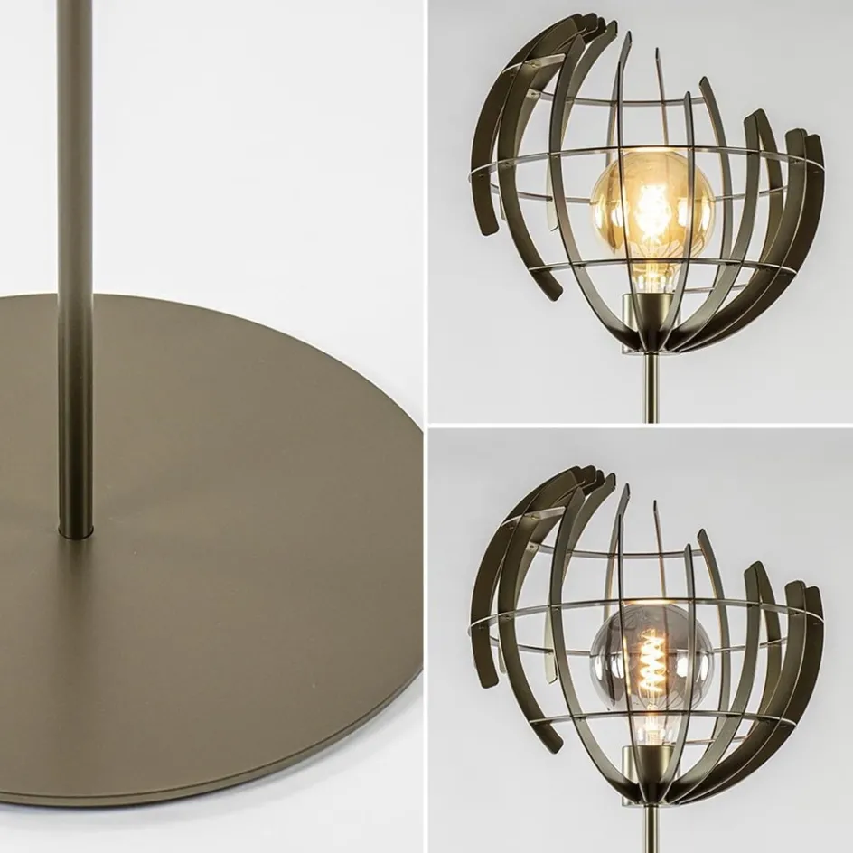 Metalen vloerlamp Terra oud messing>Straluma Best