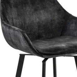 Moderne barkruk met draaibare zitting velvet antraciet></noscript>Straluma