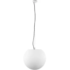 Moderne buitenlamp hang witte bol 45 cm>Straluma Best