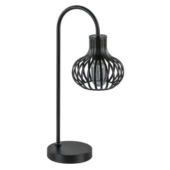 Moderne draad tafellamp onion mat zwart>Straluma