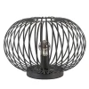 Moderne draad tafellamp rond mat zwart>Straluma New