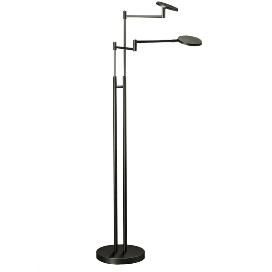 Moderne dubbele LED leeslamp antraciet>Straluma Outlet