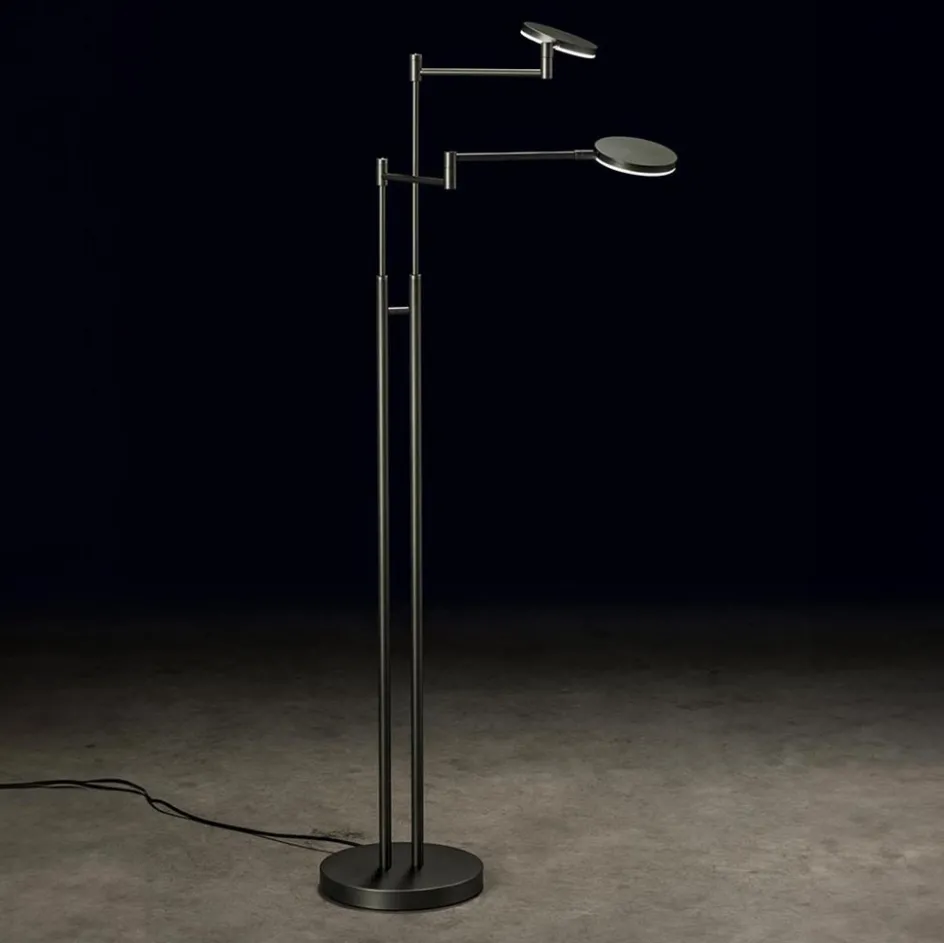 Moderne dubbele LED leeslamp antraciet>Straluma Outlet