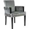 Moderne eetkamerstoel verlours grijs met zwart>Straluma Best