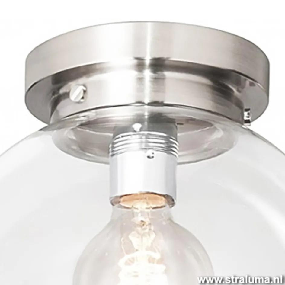 Moderne glazen plafonniere bol hal-wc>Straluma Outlet