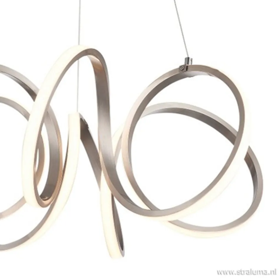 Moderne hanglamp krul staal incl LED>Straluma Clearance