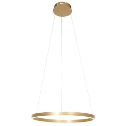 Moderne hanglamp ring goud met geïntegreerd LED>Straluma New