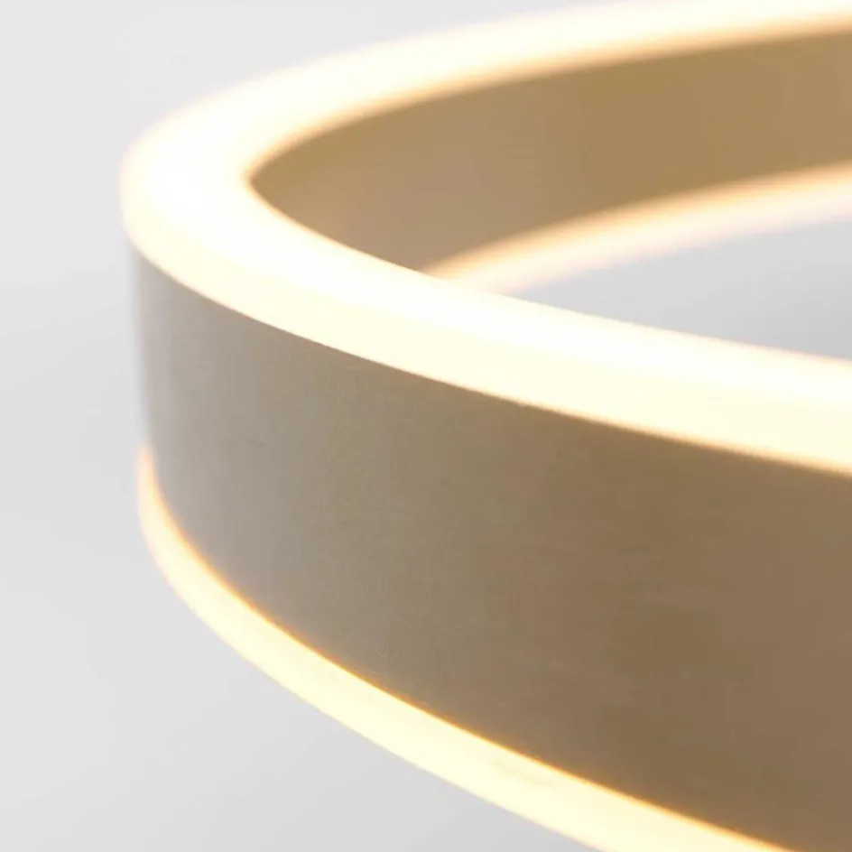 Moderne hanglamp ring goud met geïntegreerd LED>Straluma New
