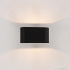 Moderne kleine wandlamp ovaal zwart></noscript>Straluma Clearance