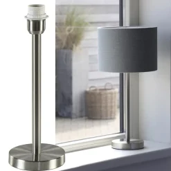 Moderne lampvoet Washington nikkel excl. kap><noscript><img width=