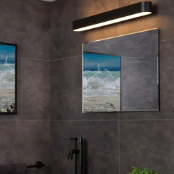 Moderne LED badkamer wandlamp zwart 60 cm></noscript>Straluma