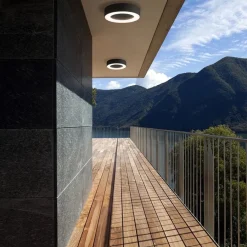 Moderne LED buitenlamp plafond/wand antraciet></noscript>Straluma Clearance