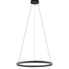 Moderne LED hanglamp zwarte ring 80 cm>Straluma Best