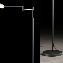 Moderne LED leeslamp vloerlamp antraciet><noscript><img width=