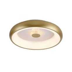 Moderne LED plafondlamp mat goud met remote dimbaar>Straluma Discount