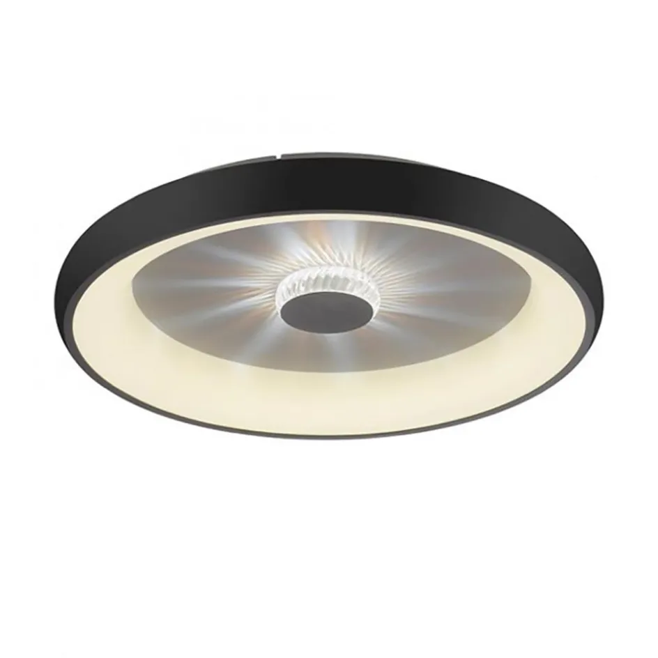Moderne LED plafondlamp met kristaleffect zwart>Straluma Hot
