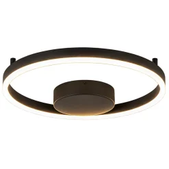 Moderne LED plafond/wandlamp ring zwart>Straluma Sale