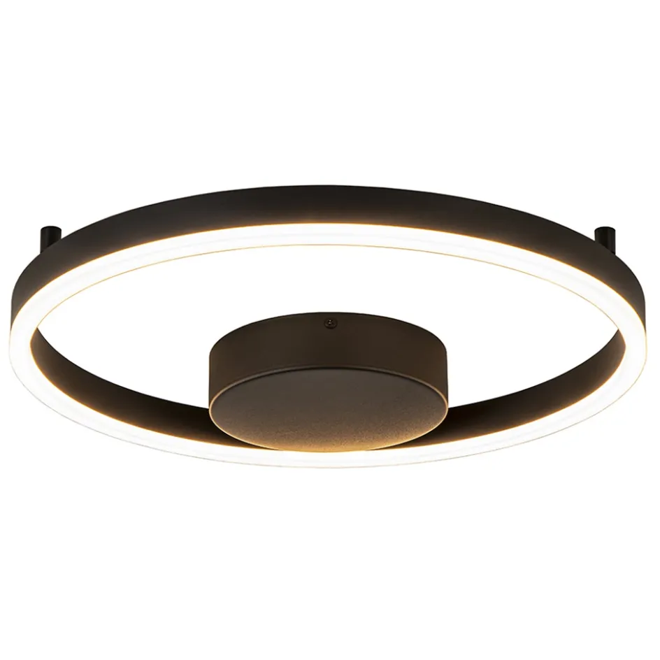 Moderne LED plafond/wandlamp ring zwart>Straluma Sale