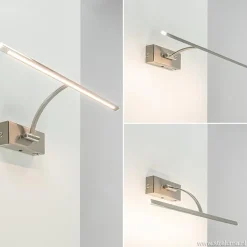 Moderne LED schilderijverlichting nikkel dimbaar></noscript>Straluma