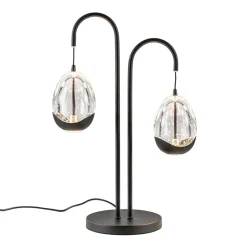 Moderne LED tafellamp egg glas met zwart>Straluma New