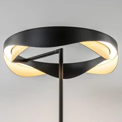 Moderne LED tafellamp zwart met goud dimbaar></noscript>Straluma Best