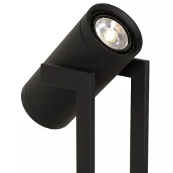 Moderne LED vloerlamp mat zwart met kantelbare spot><noscript><img width=