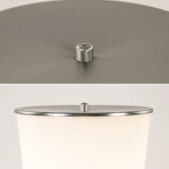 Moderne LED vloerlamp opaal glas met dim to warm><noscript><img width=