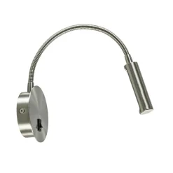Moderne LED wandlamp nikkel met flexibele arm>Straluma Sale