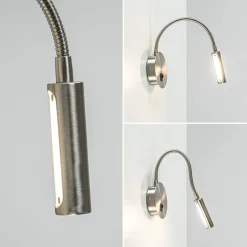 Moderne LED wandlamp nikkel met flexibele arm></noscript>Straluma Sale