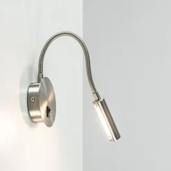 Moderne LED wandlamp nikkel met flexibele arm></noscript>Straluma Sale