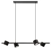 Moderne 4-lichts hanglamp inclusief verstelbare LED spots>Straluma New