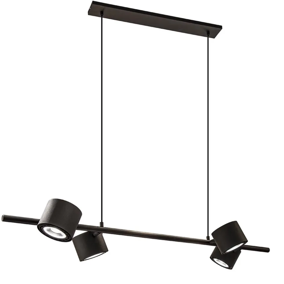 Moderne 4-lichts hanglamp inclusief verstelbare LED spots>Straluma New