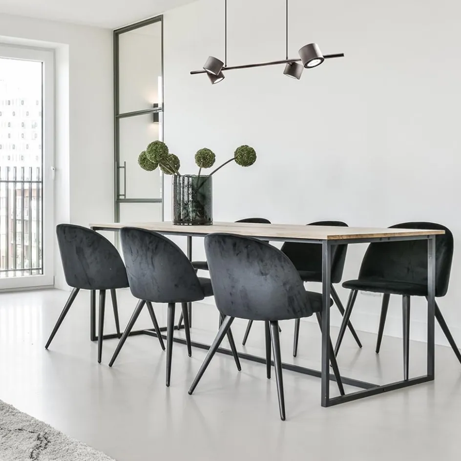 Moderne 4-lichts hanglamp inclusief verstelbare LED spots>Straluma New