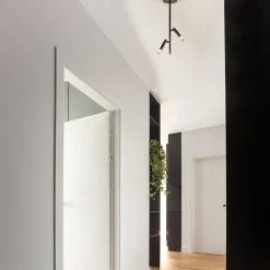 Moderne 2-lichts opbouwspot zwart G9><noscript><img width=