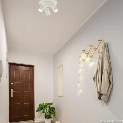 Moderne 3-lichts plafondspot wit metaal><noscript><img width=