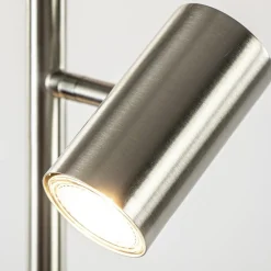 Moderne 3-lichts vloerlamp nikkel met 3-standen dimbaar LED><noscript><img width=
