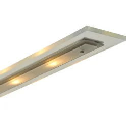 Moderne nikkel LED hanglamp met helder glas dimbaar><noscript><img width=