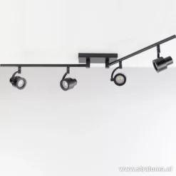 Moderne opbouwspot mat zwart 4-lichts></noscript>Straluma Online
