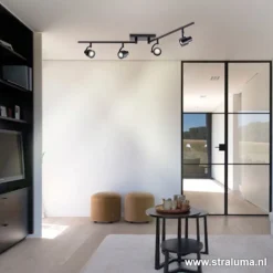 Moderne opbouwspot mat zwart 4-lichts></noscript>Straluma Online